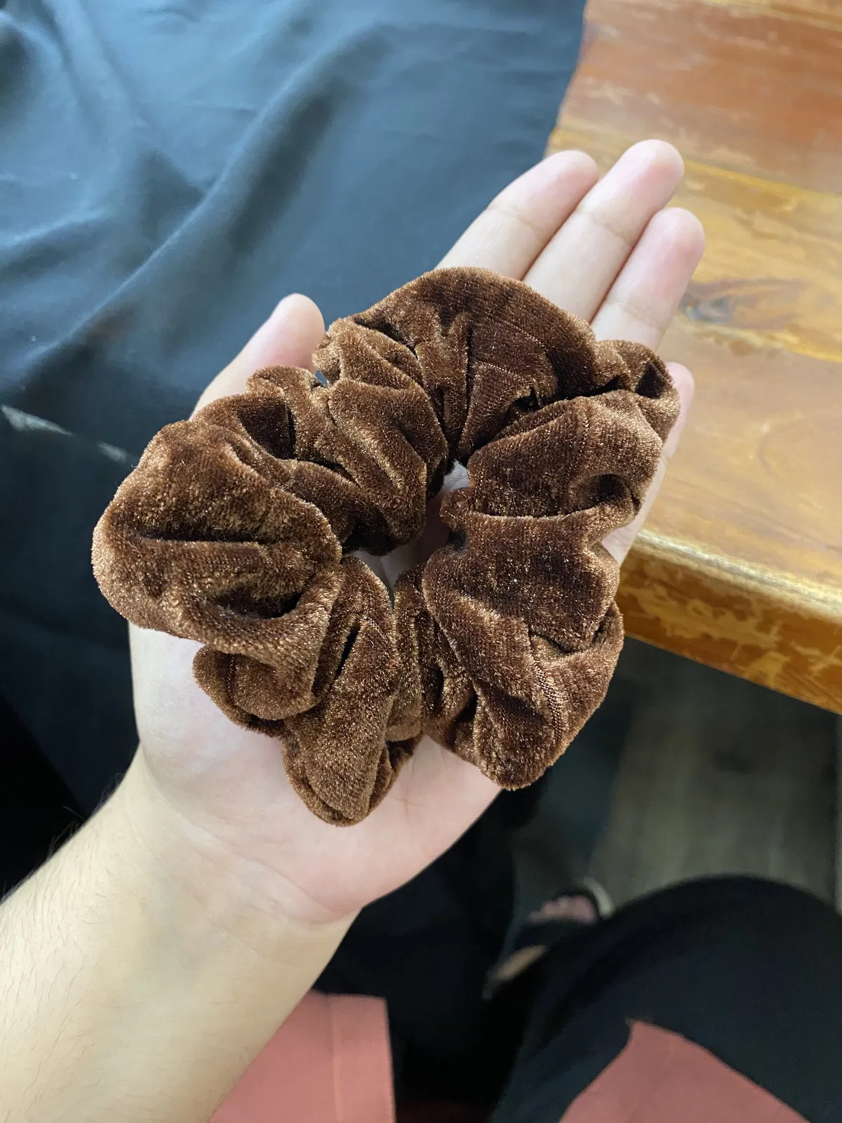 Silk-Style Scrunchie Hair Band - Assorted Colors thumbnail 4
