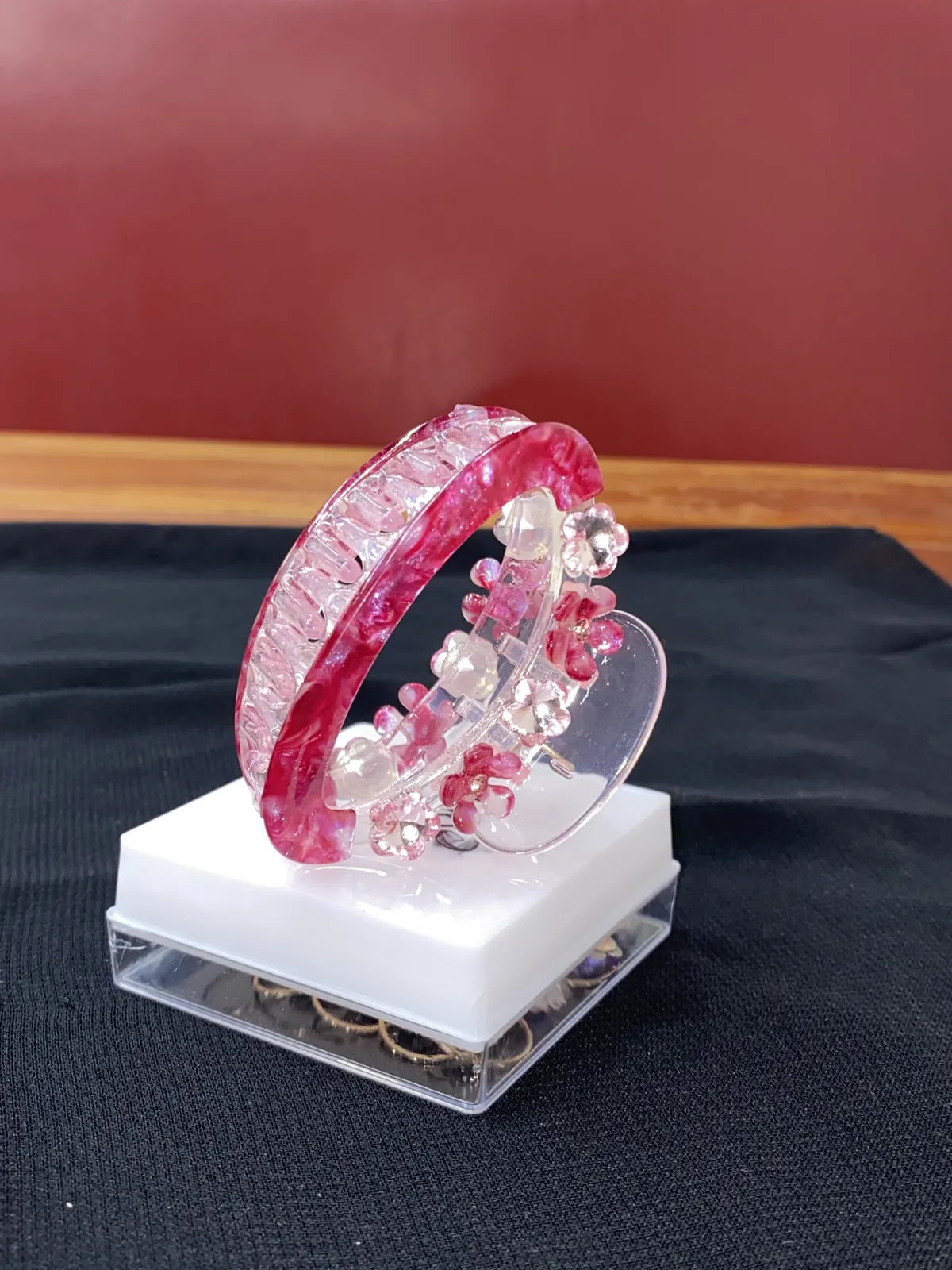 Crystal Floral Hair Claw Clip - Assorted Colors thumbnail 3