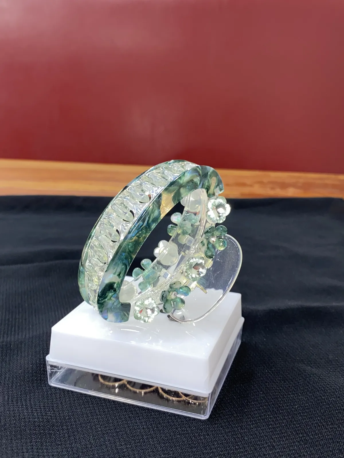 Crystal Floral Hair Claw Clip - Assorted Colors thumbnail 7